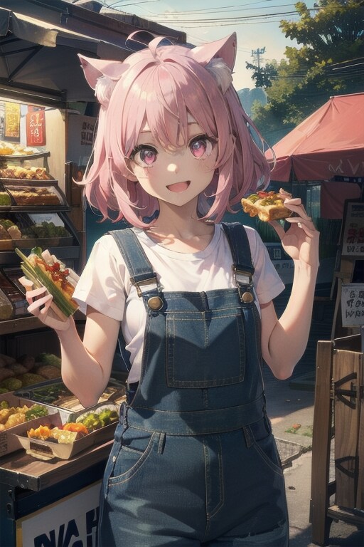 もらったお金でいっぱい食べちゃお〜🎵 | の人気AIイラスト・グラビア