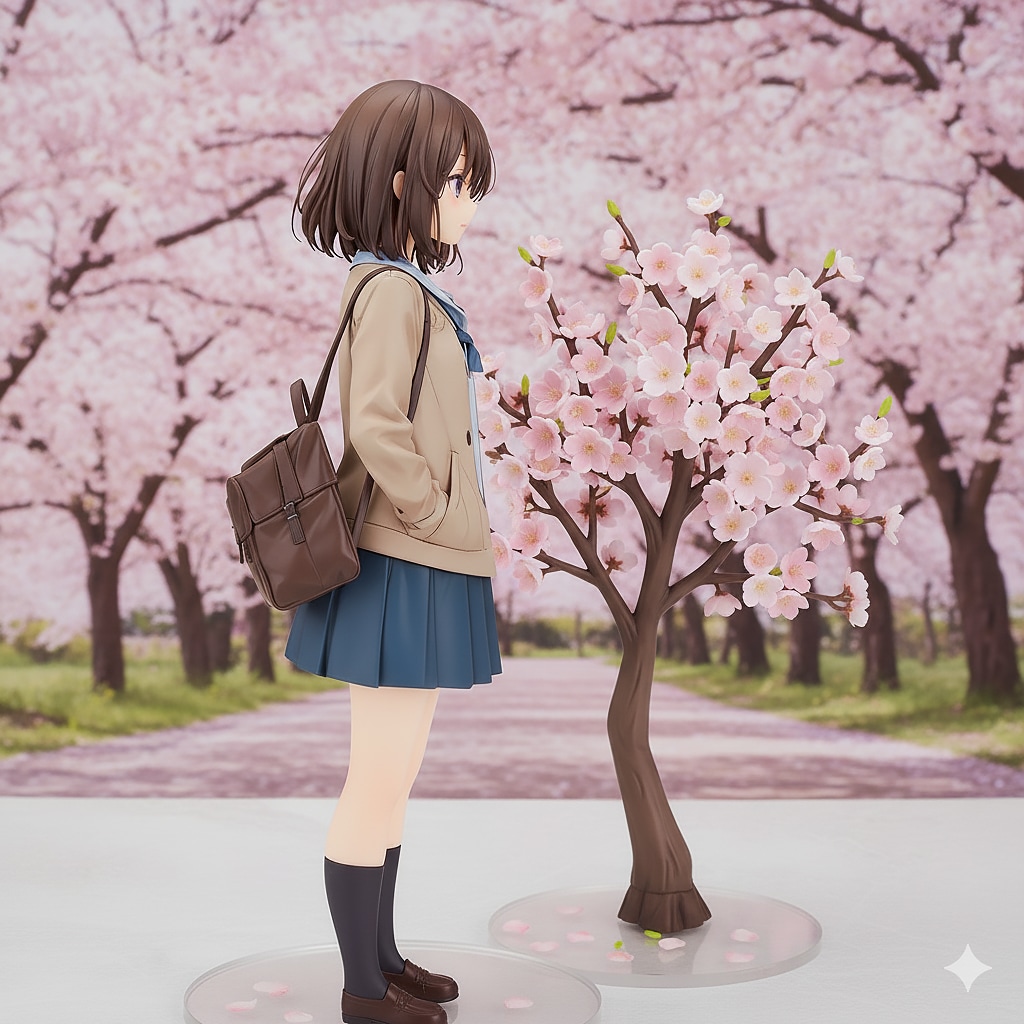 桜と少女 (いろいろフィギュア53)