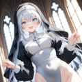 修道服xレオタード #霜月澄華 4枚目