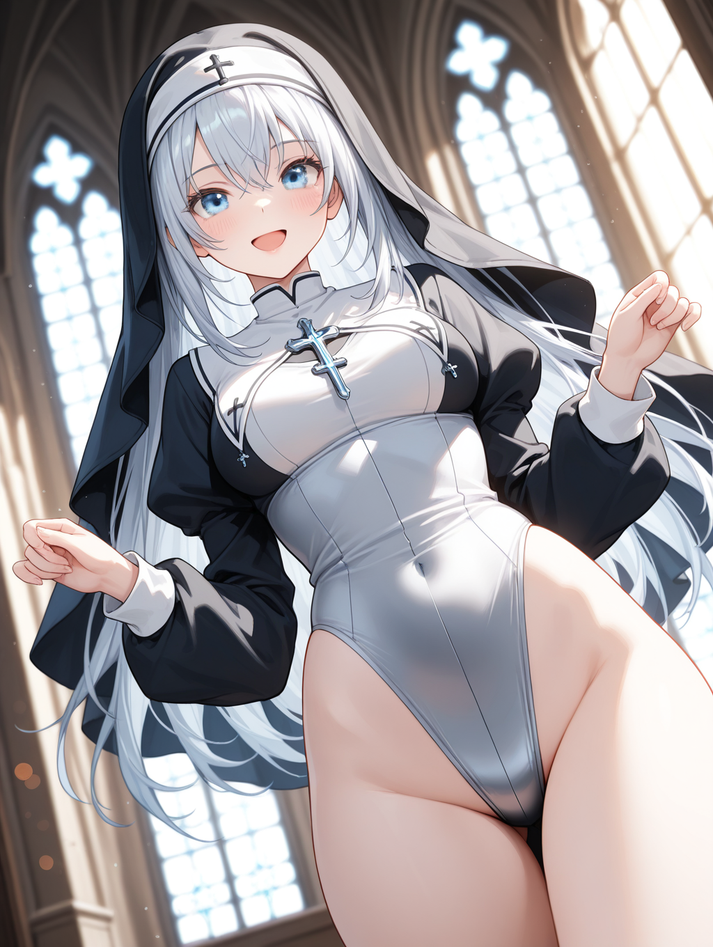 修道服xレオタード #霜月澄華