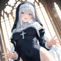 修道服xレオタード #霜月澄華 6枚目