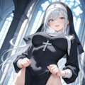 修道服xレオタード #霜月澄華 5枚目