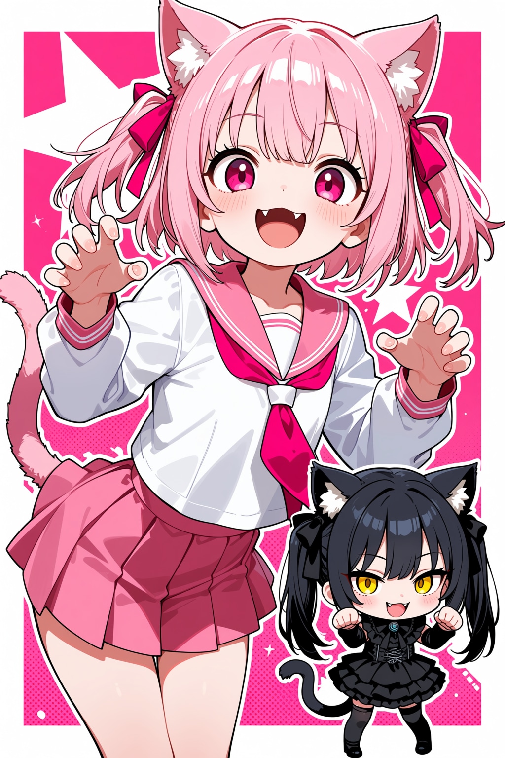 ねこちゃんとちびくろ