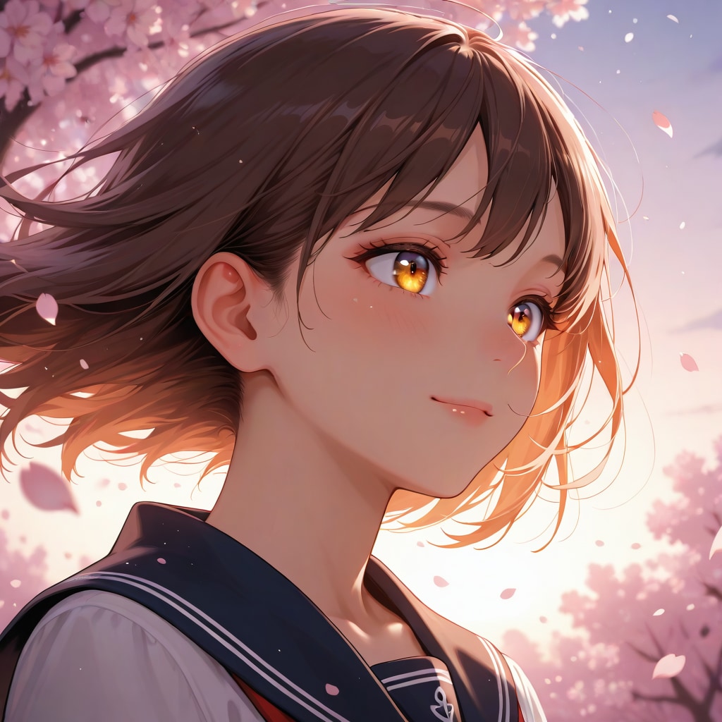 cherry blossoms falling