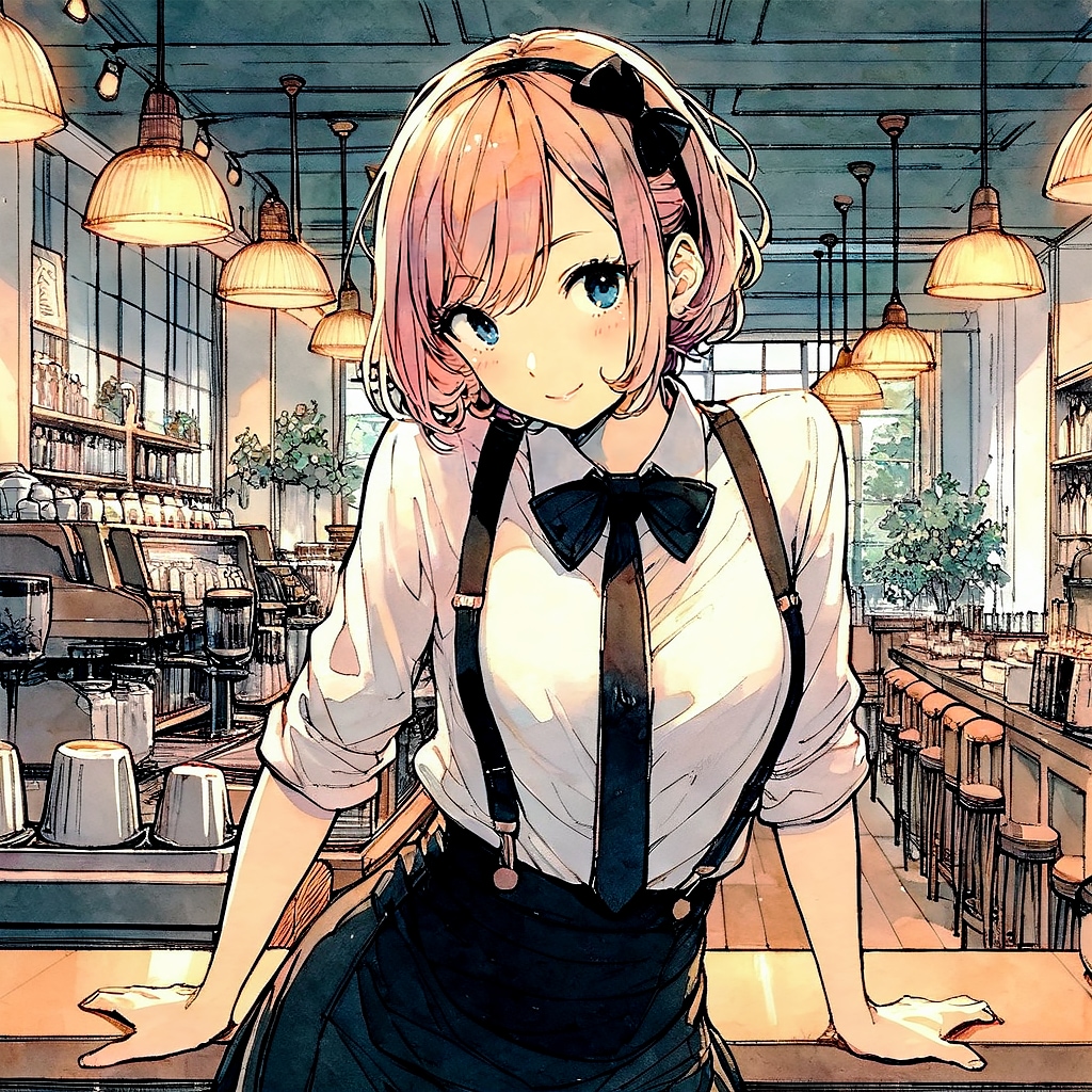 ウェイトレスの少女50