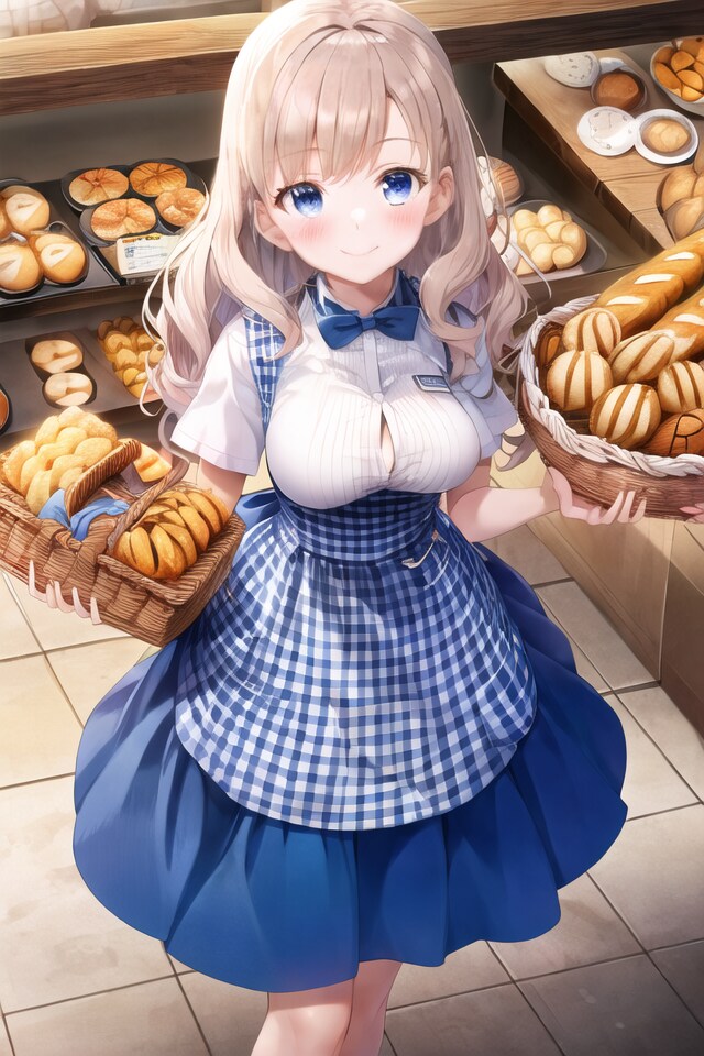 神戸っぽいパン屋さんの店員ちゃん