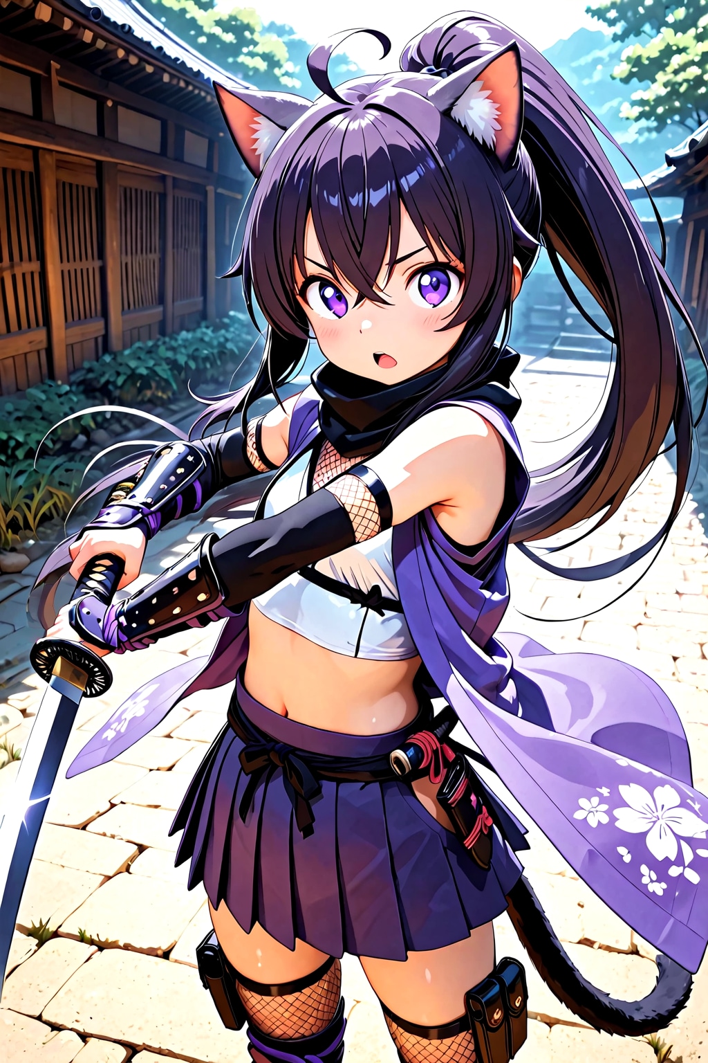 ネコミミのクノイチ