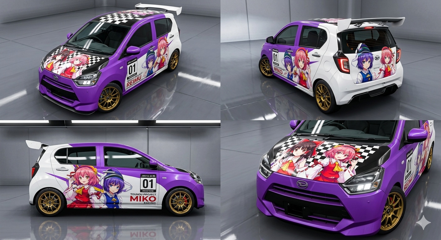ミライース東方痛車