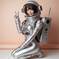 銀色宇宙服の美少女3 10枚目