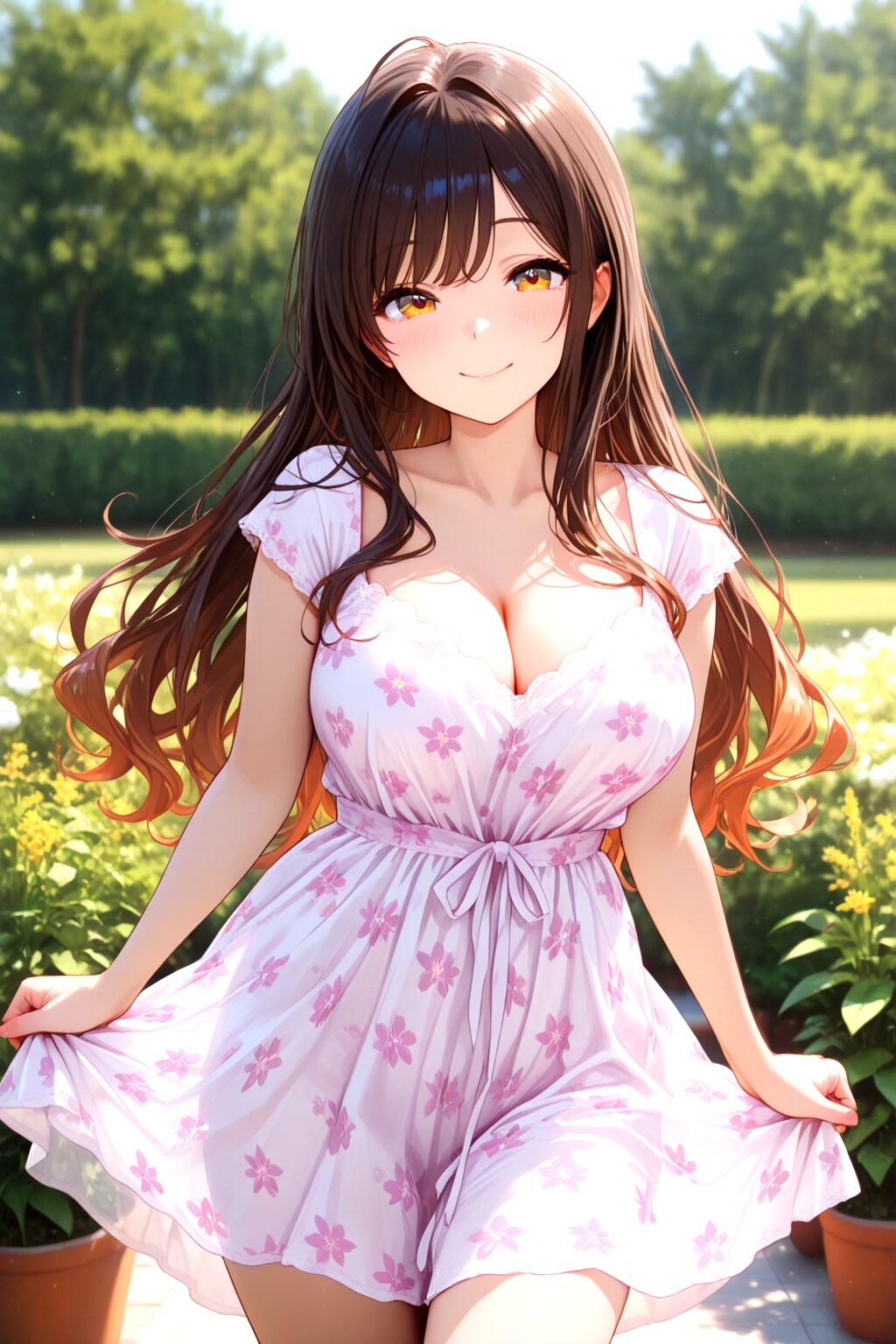102（花柄のワンピ）
