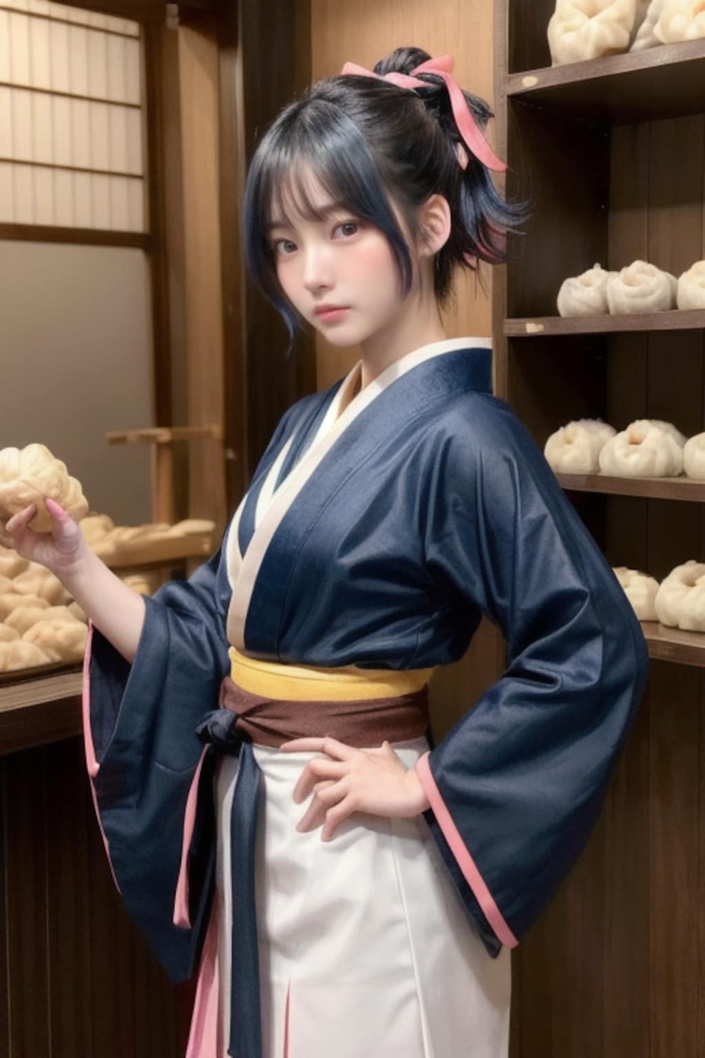 肉まん屋の看板娘