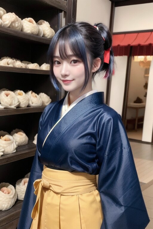 肉まん屋の看板娘 | の人気AIイラスト・グラビア