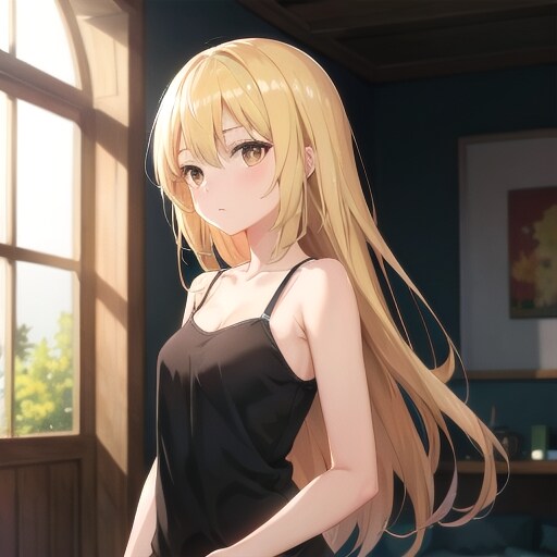 タンクトップの少女