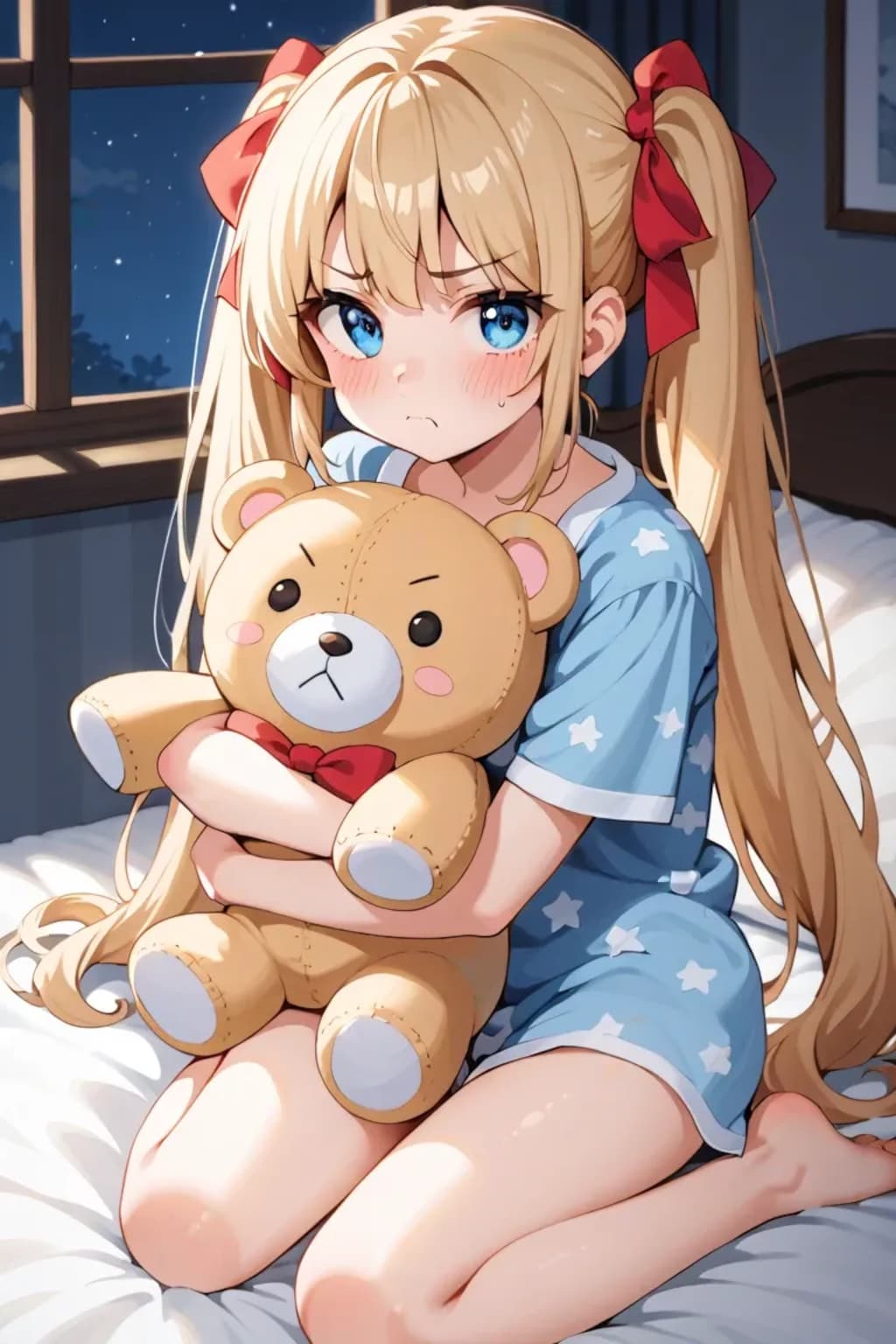 拗ねてる金髪少女が超可愛い🥺