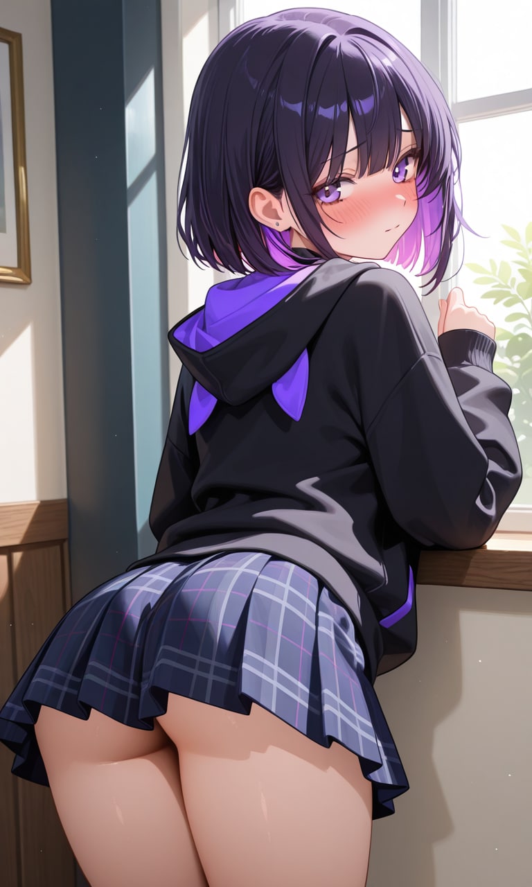 紫色が似合う女の子