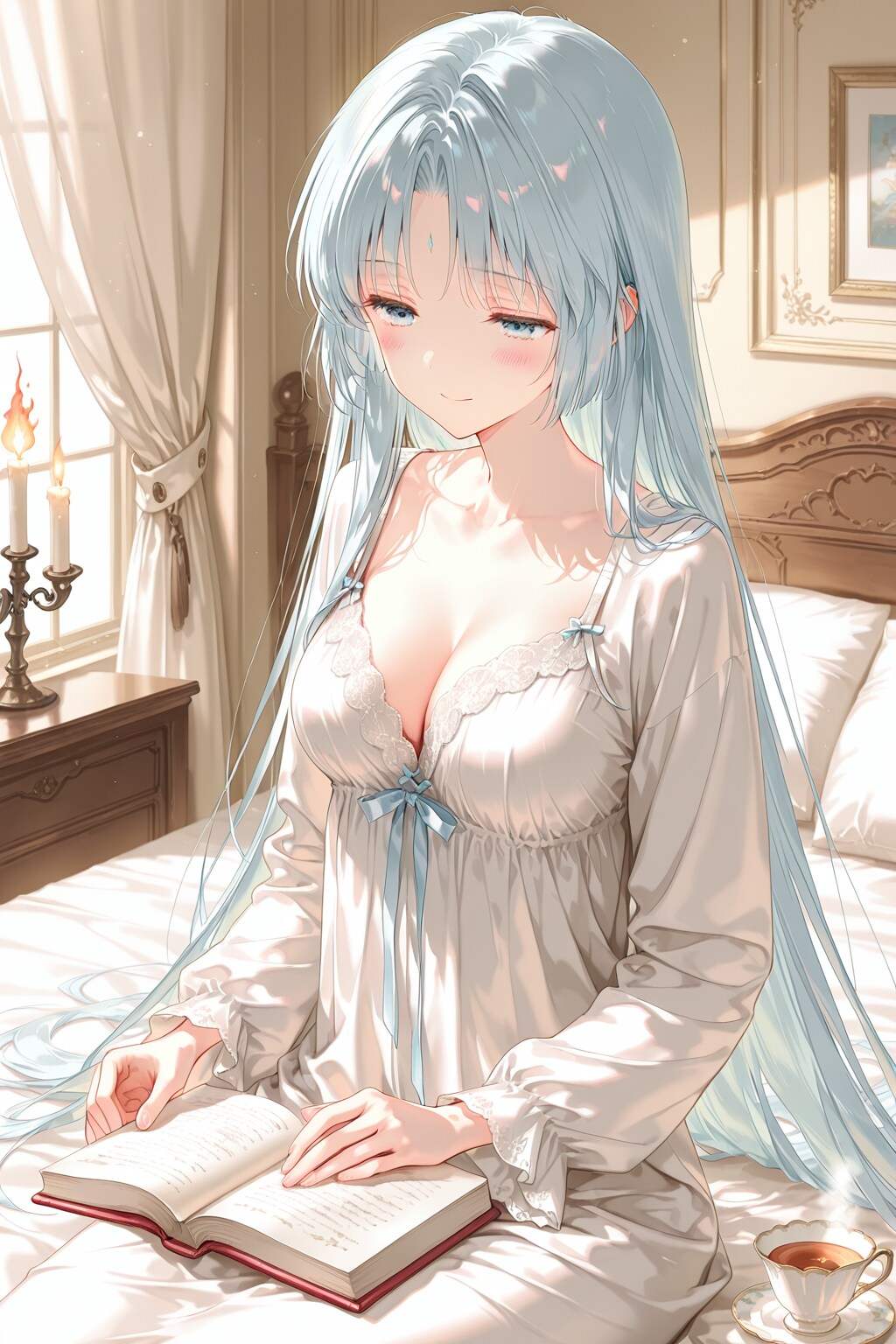 月明かりの読書