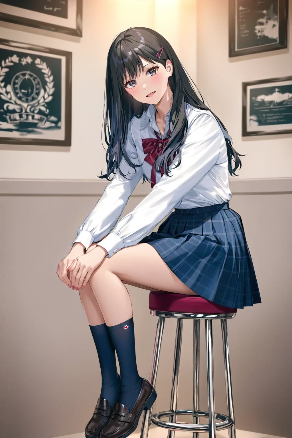 LILACブラウス制服ホテルロビー生成テスト