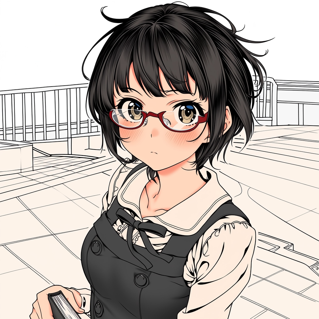 #眼鏡女子 #制服 #女子高生 | の人気AIイラスト・グラビア