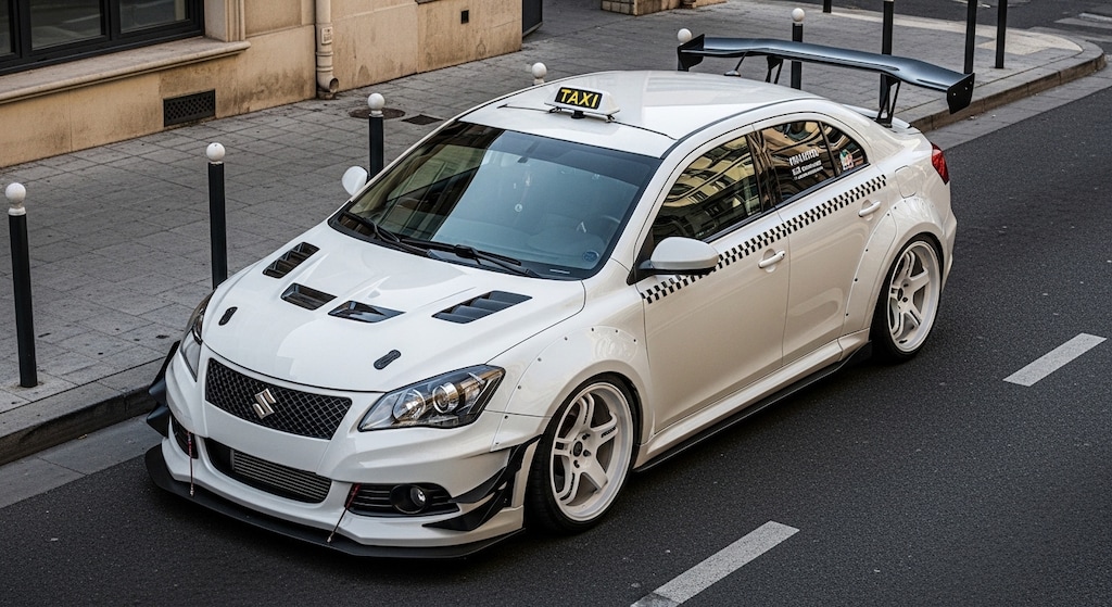 スズキキザシタクシーのドリ車