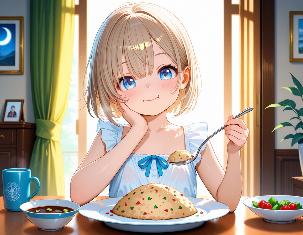 お昼はチャーハン