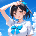 お友達ができました（あんかけパスタさんの蒼衣ちゃん） 2枚目