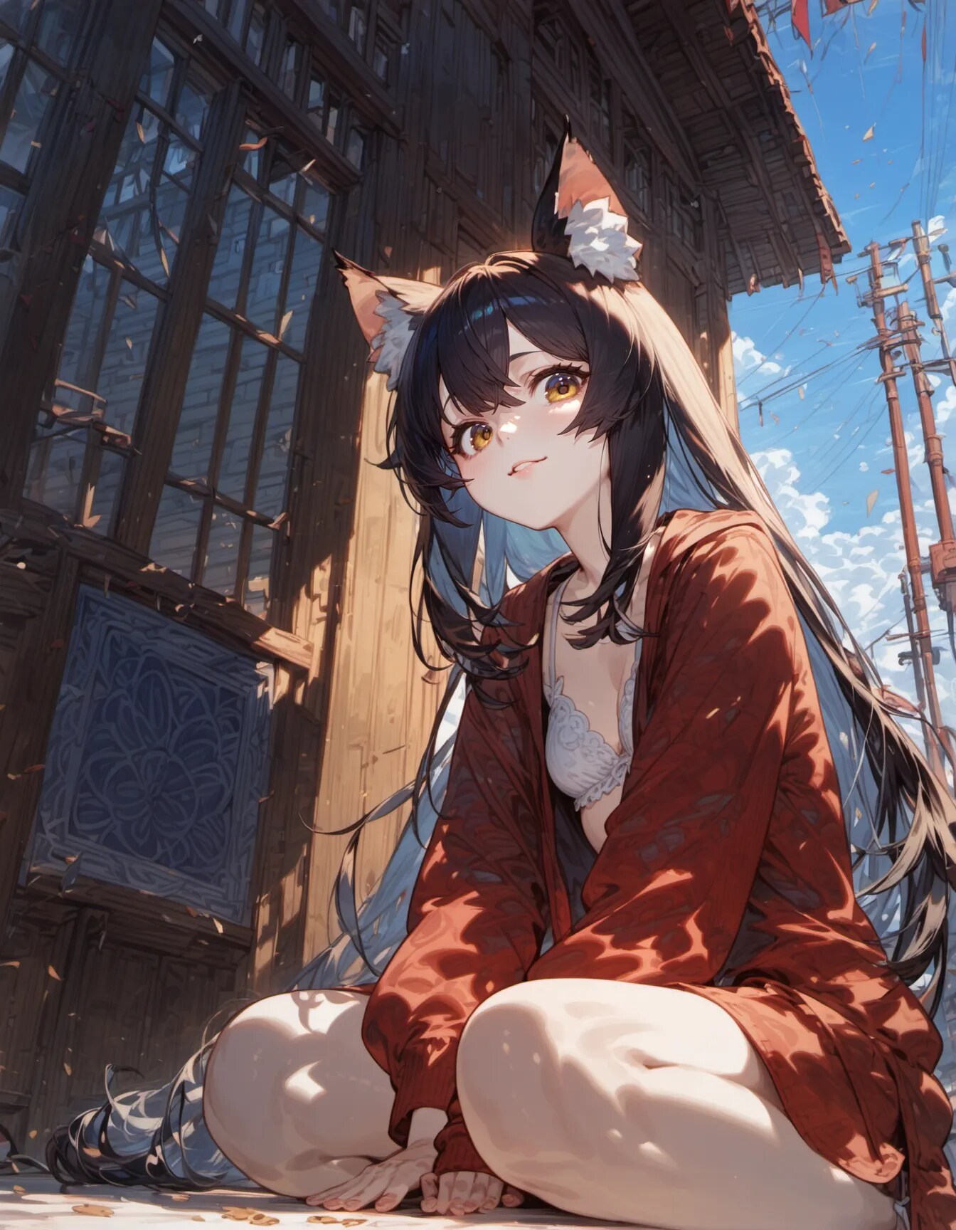 Gaze Beneath the Autumn Sky | の人気AIイラスト・グラビア