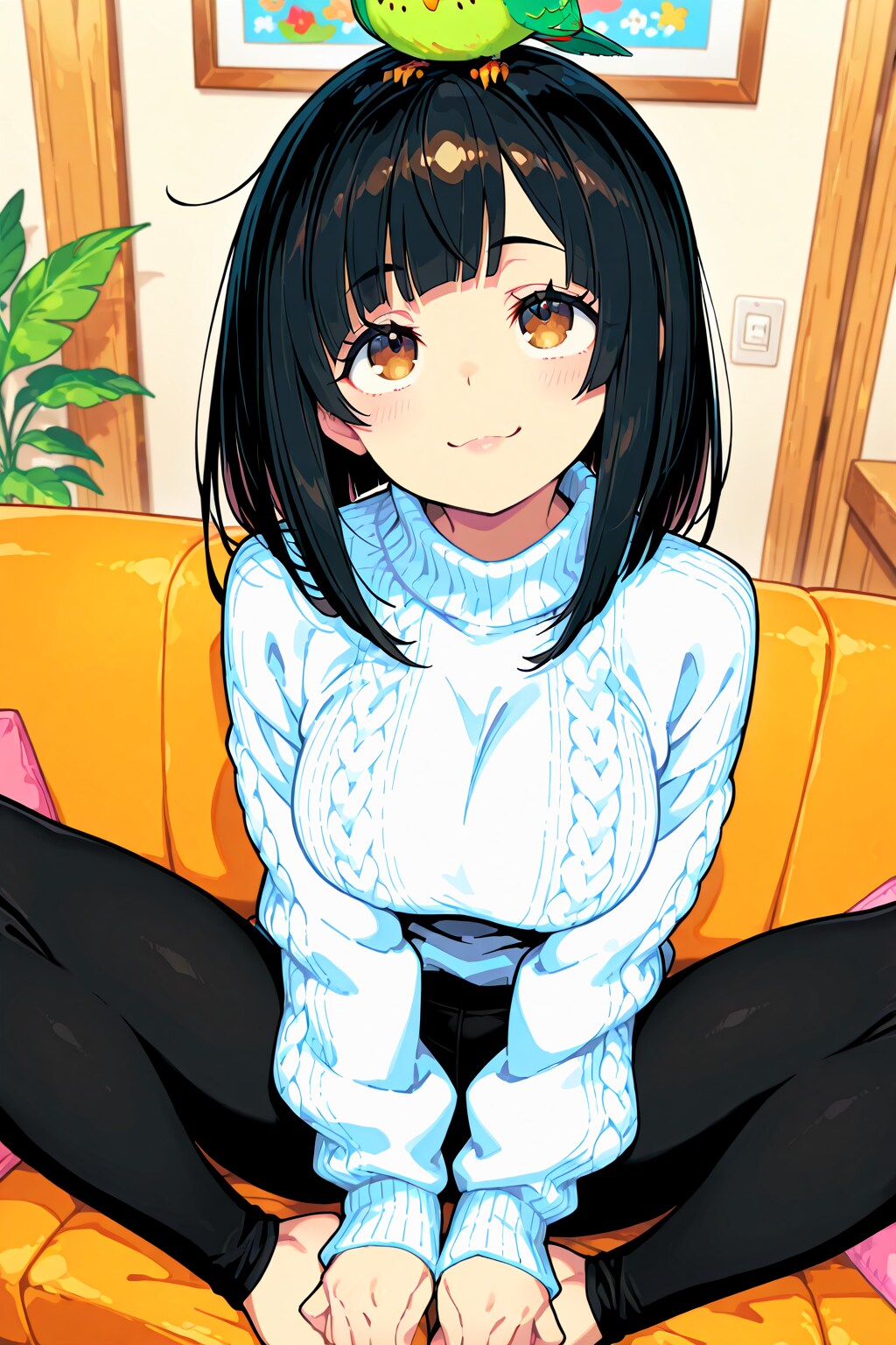 女の子と鳥　その３