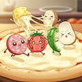 かわいいピザ 2枚目
