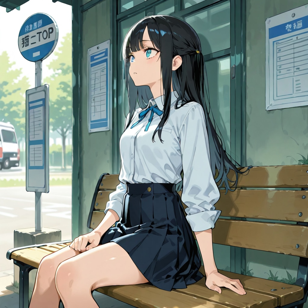 バス来ないな〜