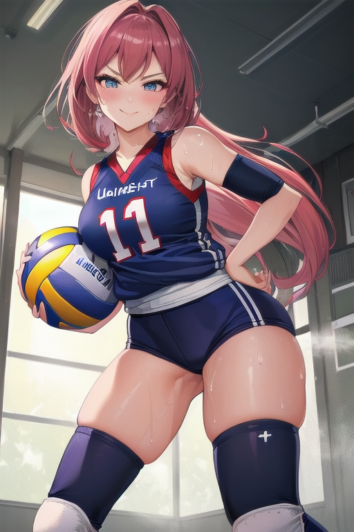 女子バレー部員いろいろ
