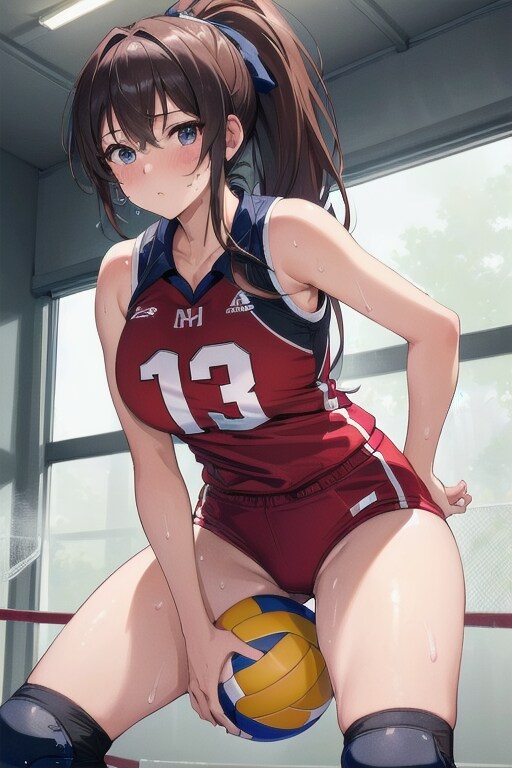 女子バレー部員いろいろ