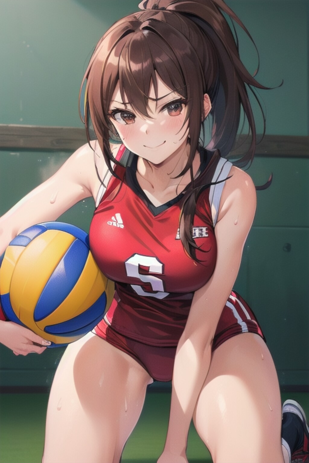 女子バレー部員いろいろ