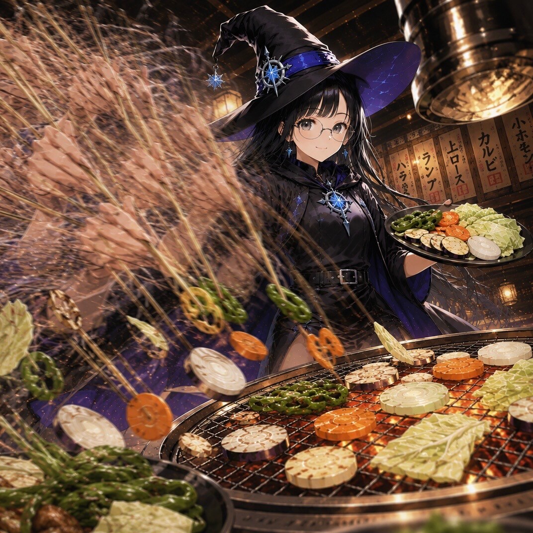 野菜しか焼いてくれない魔女 | の人気AIイラスト・グラビア