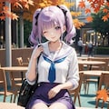 秋に生成した絵梨奈ちゃんの制服作品をリメイクしたら❗️ 2枚目