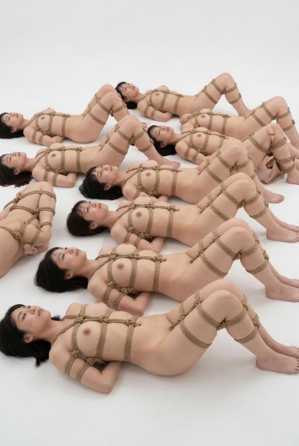 縄の群像 ～絡み合う白き肉の山～