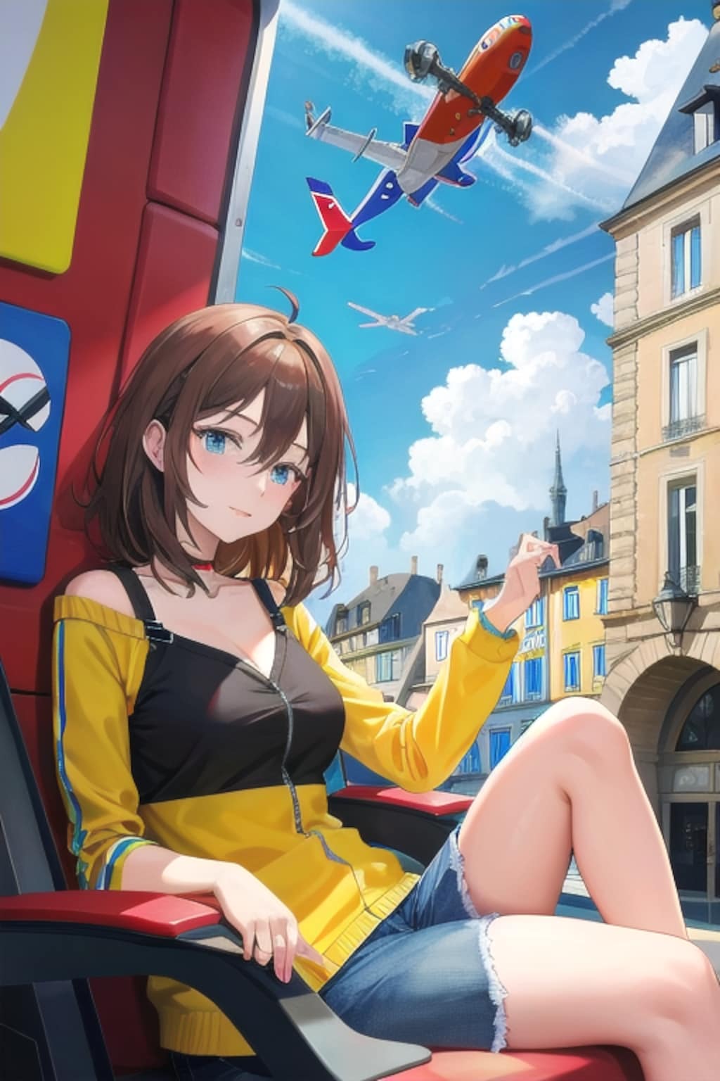 パリからストラスブールへの飛行機の旅は、ナマのキュビスム絵画の展覧会だ