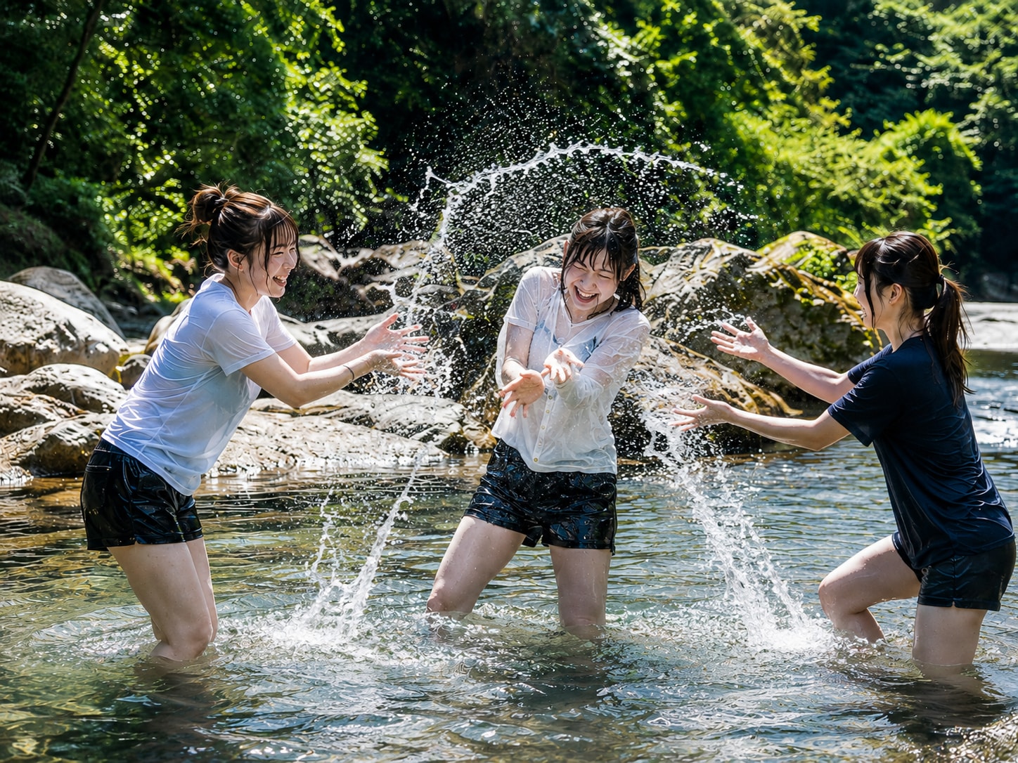 川遊び