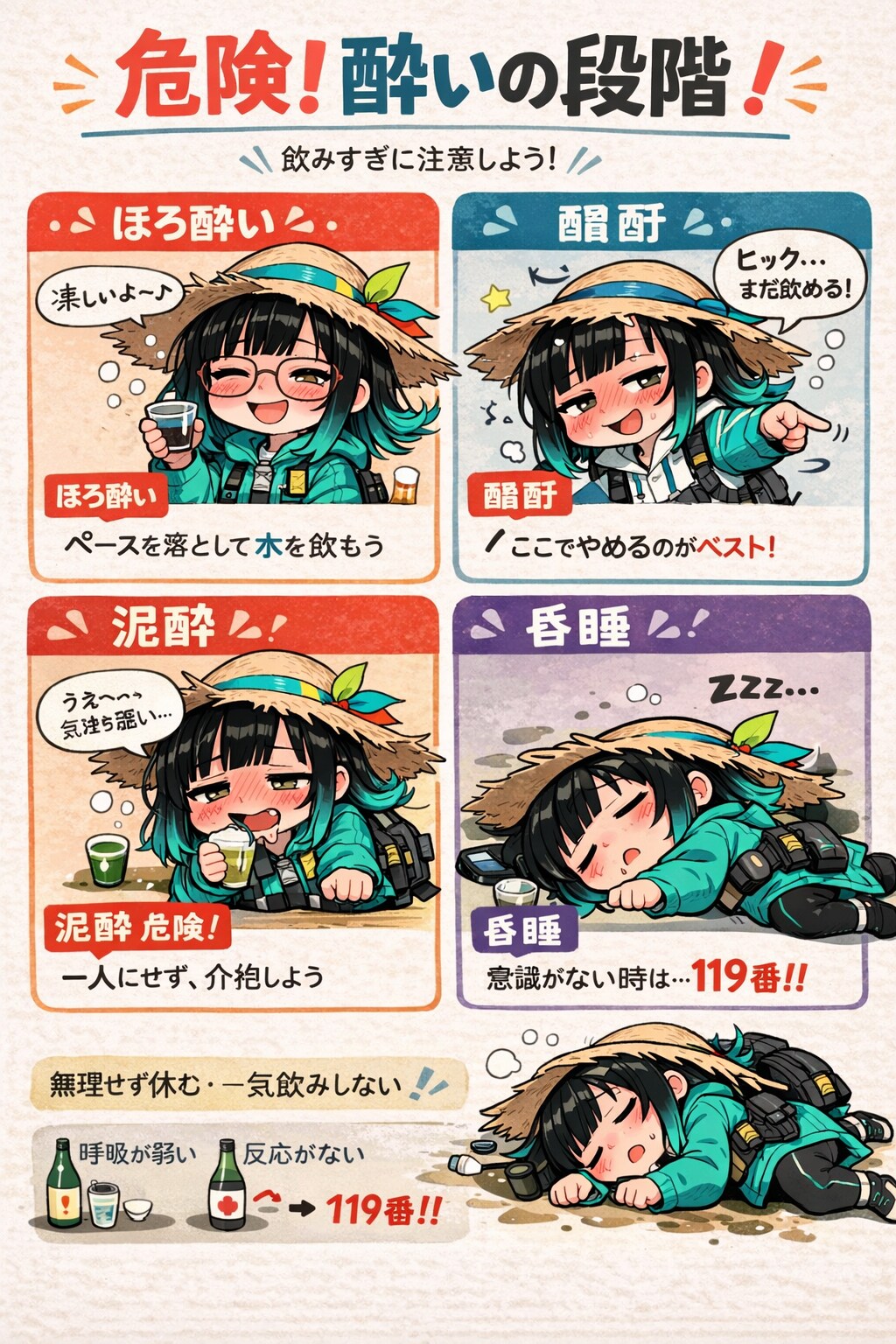 賽銭子先生の酩酊講座！(実技)