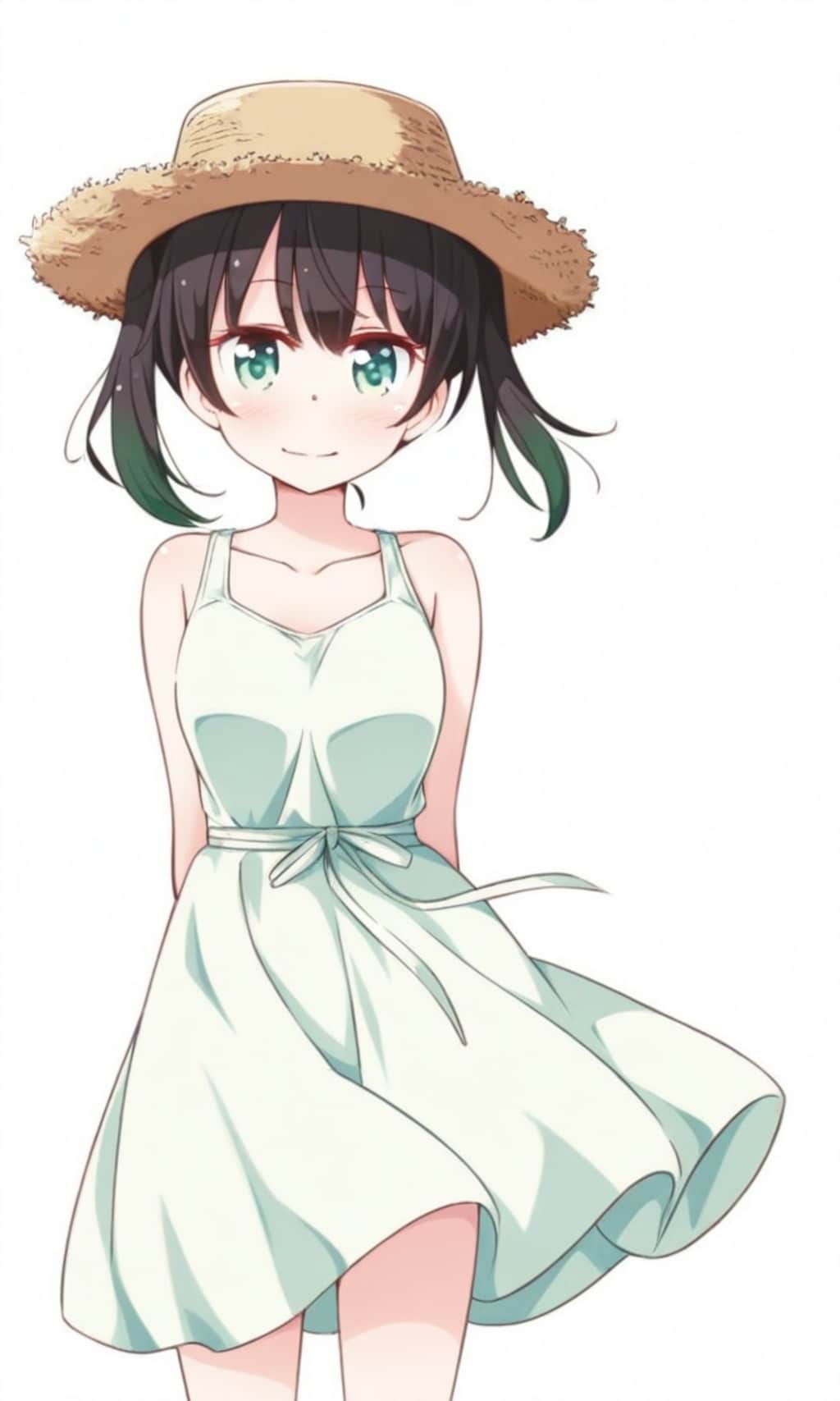 高咲侑 麦わら帽子とワンピース