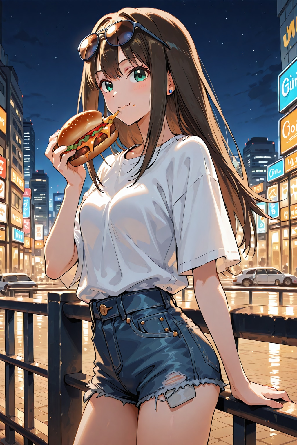 夜の街を散策