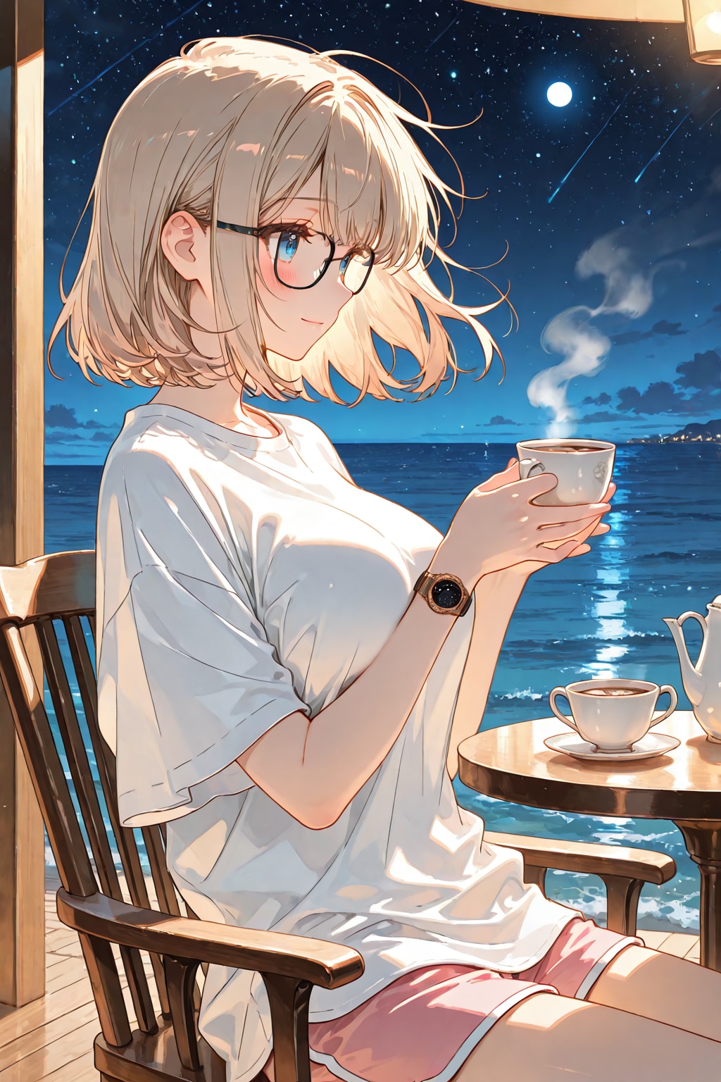 海の夜風
