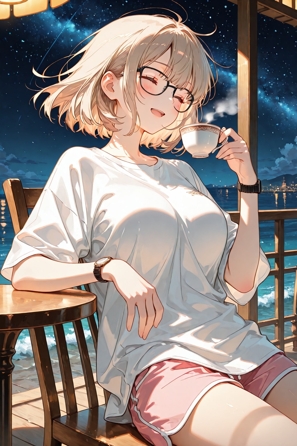 海の夜風