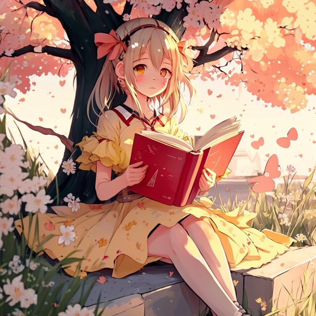 桜の木の下で