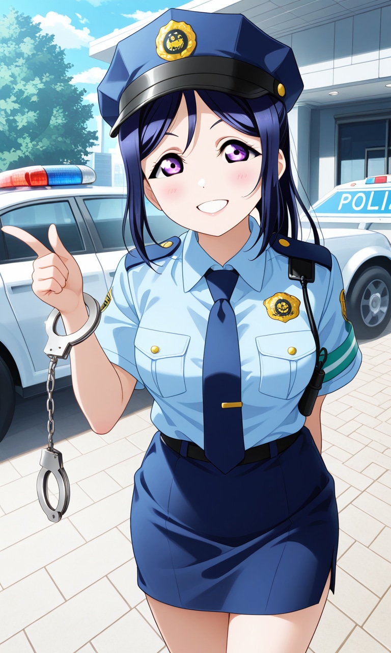 婦人警官姿で逮捕しちゃうぞ果南🚨❤️
