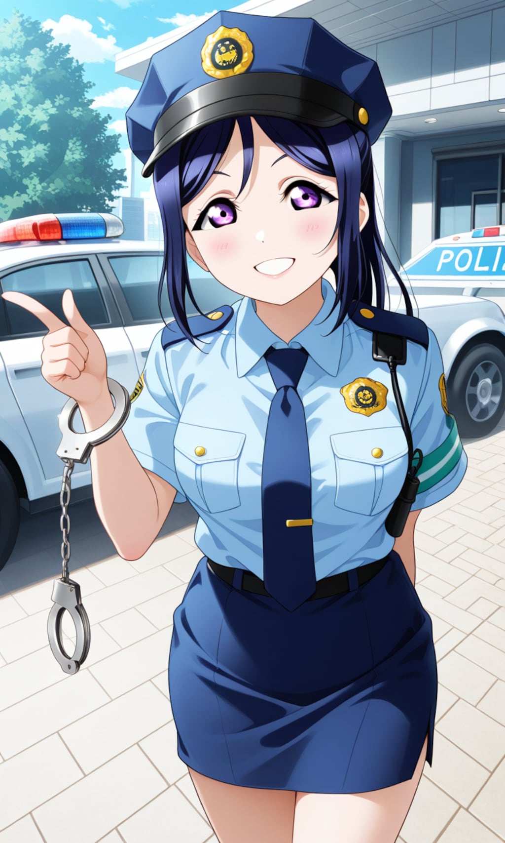 婦人警官姿で逮捕しちゃうぞ果南🚨❤️