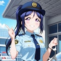 婦人警官姿で逮捕しちゃうぞ果南🚨❤️ 2枚目