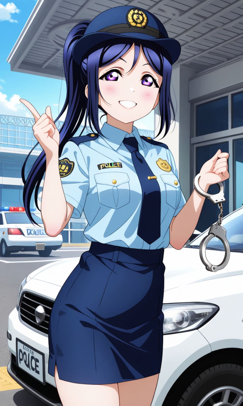 婦人警官姿で逮捕しちゃうぞ果南🚨❤️