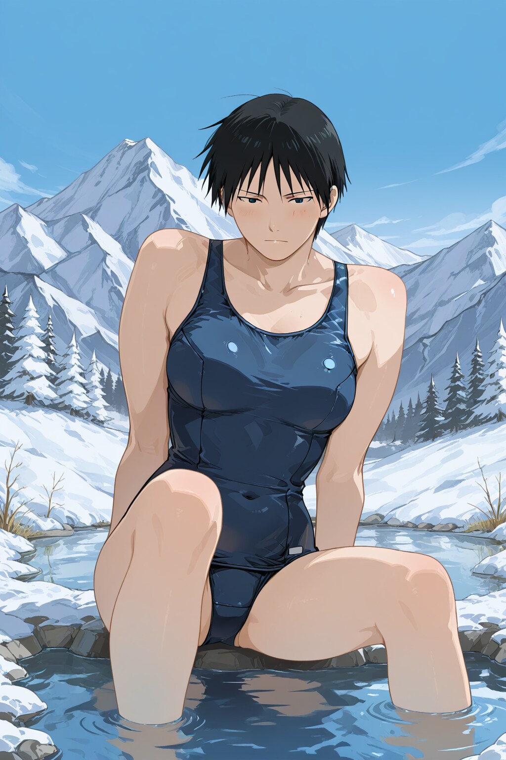 大佐にスク水を着てもらった！