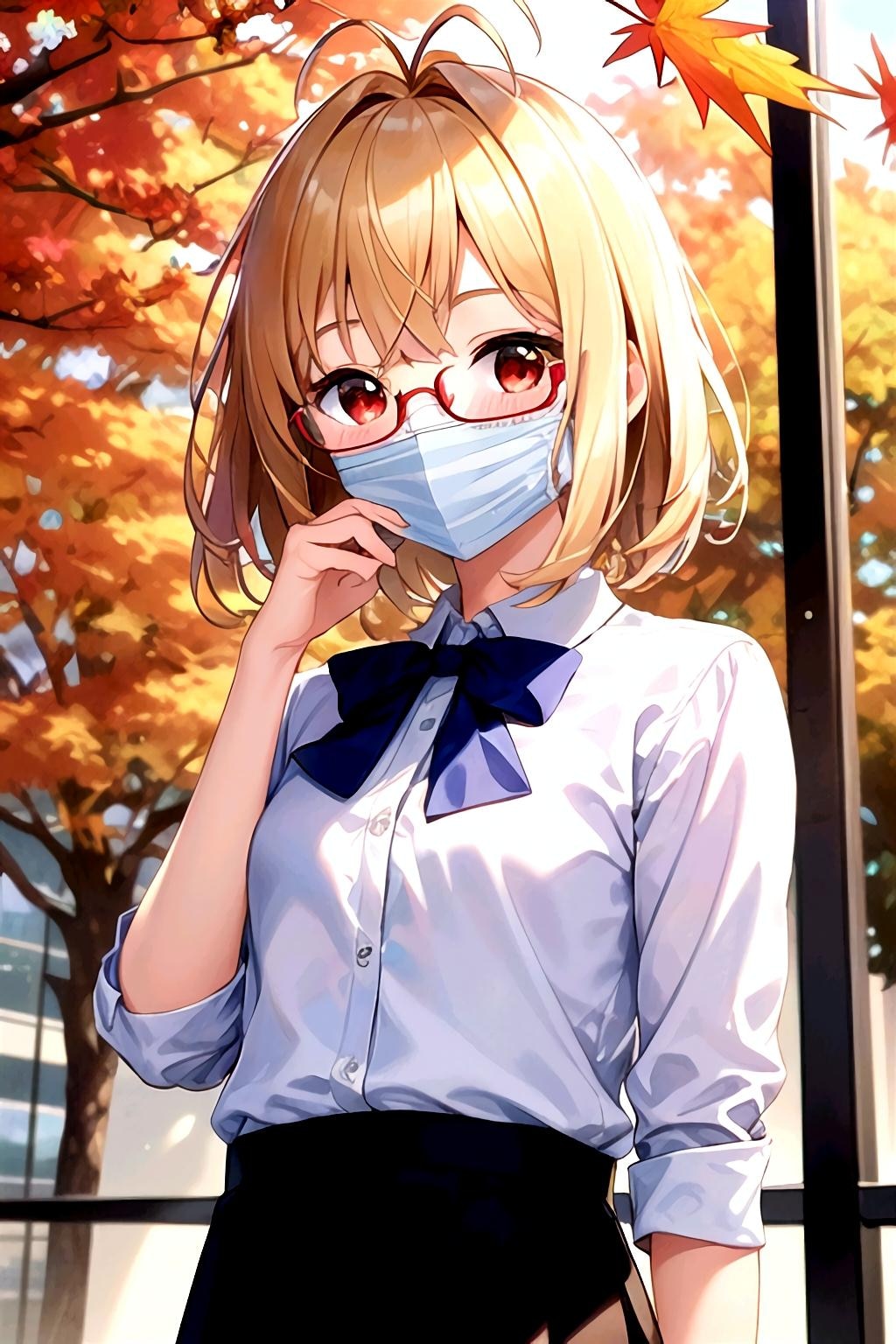 秋だけどナツミのメガネマスク