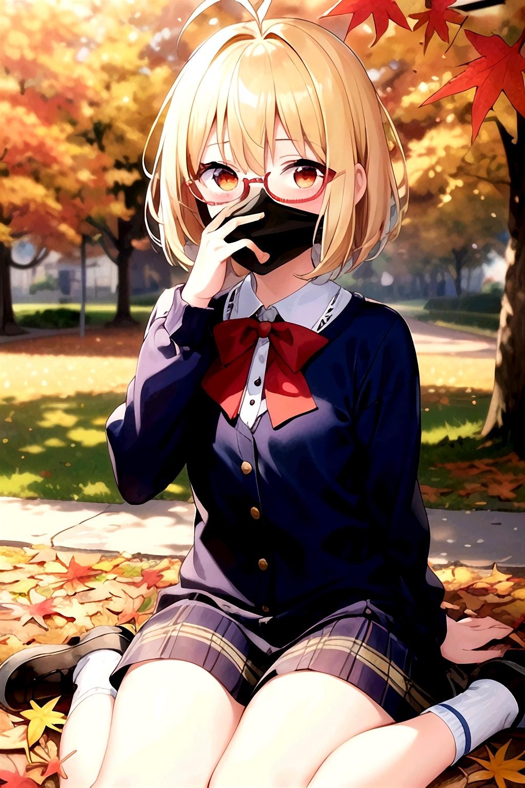 秋だけどナツミのメガネマスク